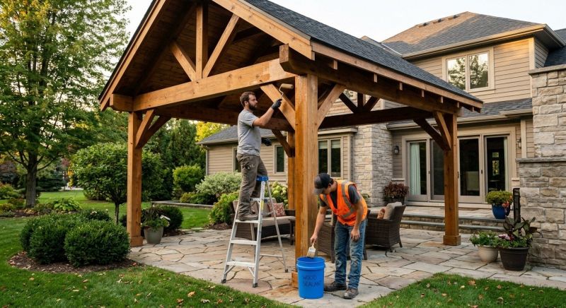 Gazebo Sealing in Renton, WA