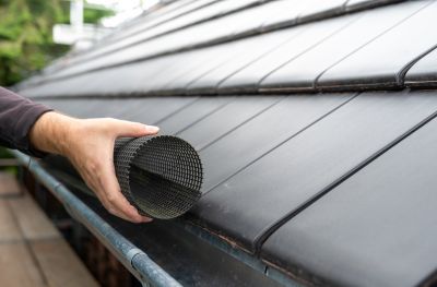 Gutter Cover on Residential Home