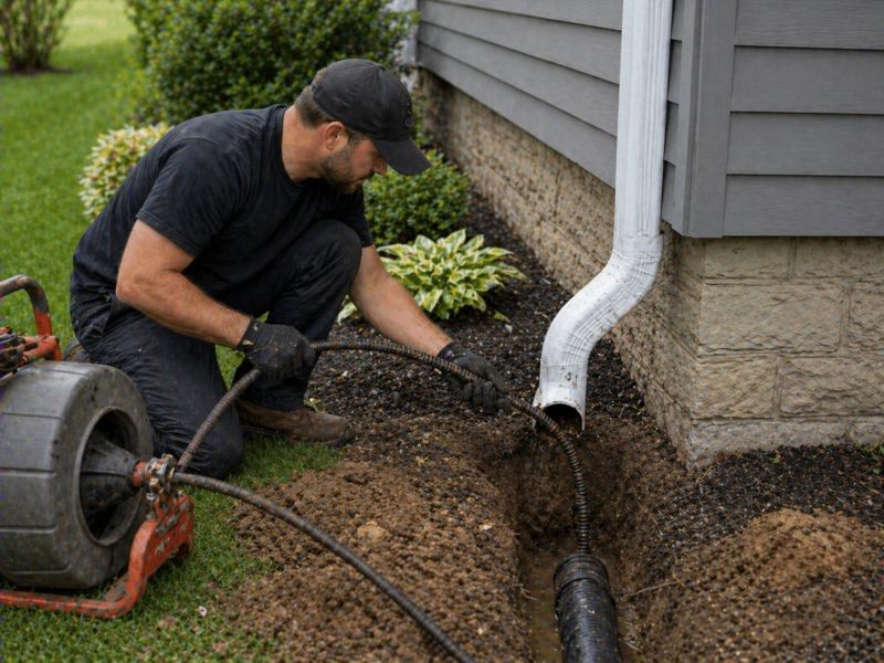 Gutter Downspout Unclogging in Rochester, NY