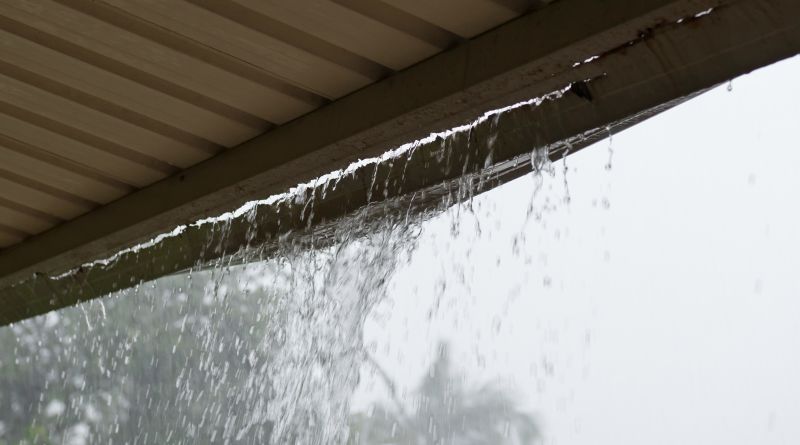 Clogged Gutter Overflow