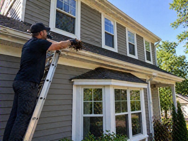 Gutter Pine Needle Removal in Bergen County, NJ