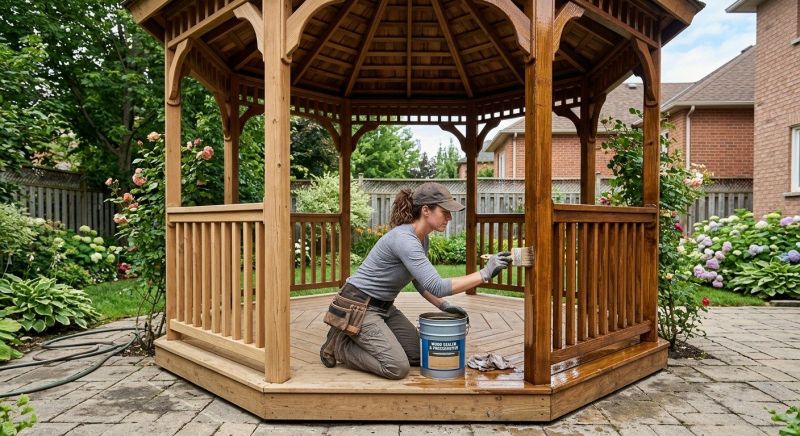 Pergola Sealing in Redmond, WA